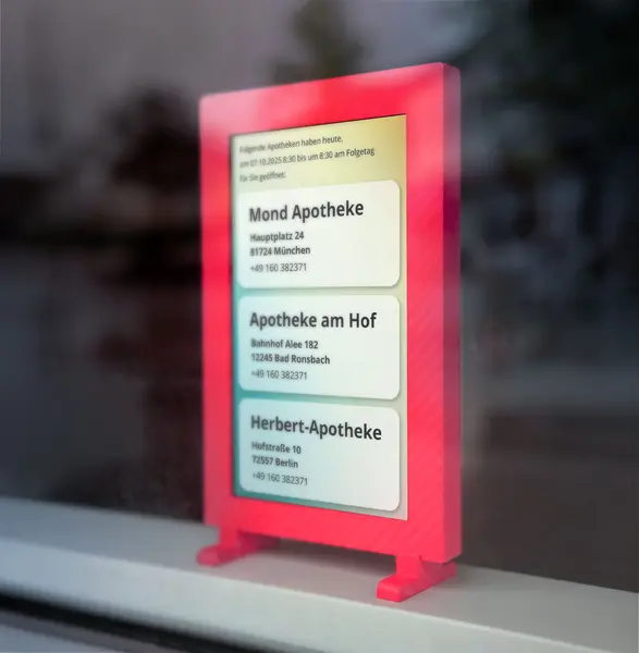 Apotheken Notdienst Monitor im Querformat